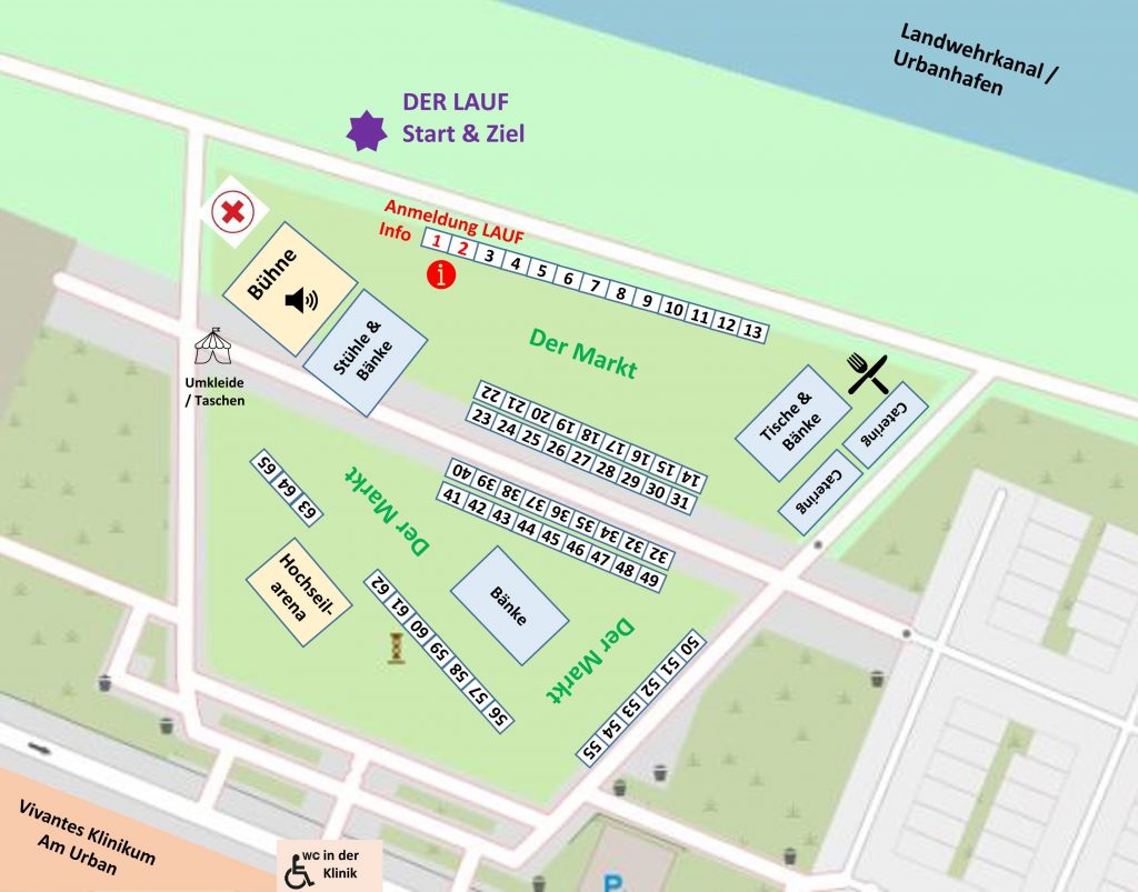 Plan der Stände auf dem MARKT für seelische Gesundheit 2026